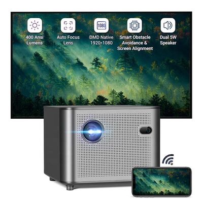 Giá tốt. Airplay 4K WiFi Mini Pico Projector Bluetooth 400 ANSI 1080P 30DB trực tuyến