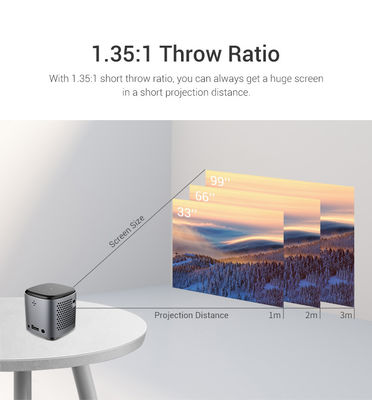 Giá tốt. Cắm trại ngoài trời DLP nhỏ gọn Mini Projector 4k Smart Video Android Cube trực tuyến