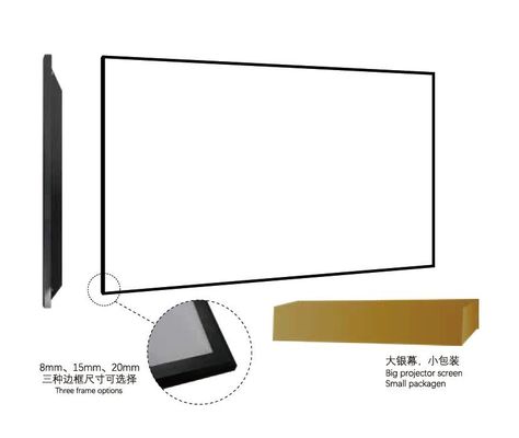 Giá tốt. Nhà hát ngoài trời Ánh sáng Khán phòng Máy chiếu Màn hình hàng không 100-120 inch trực tuyến